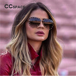 Ladies Metal Rivet Pilot Sunglasses