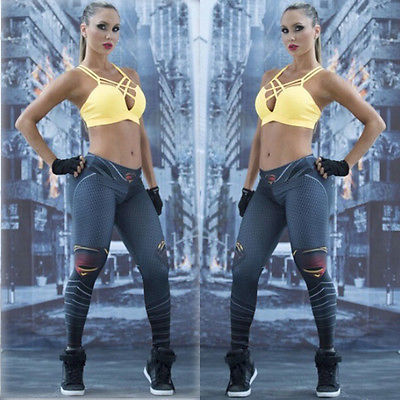 Women Superman 3D Leggings