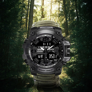 LED Military Sport Watch with Compass