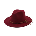 Flat Brim Wool Felt Hat