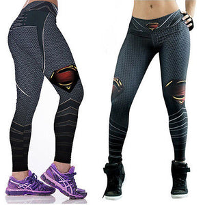 Women Superman 3D Leggings