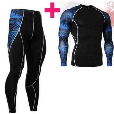 Men 3D Compression 2 Piece Suite