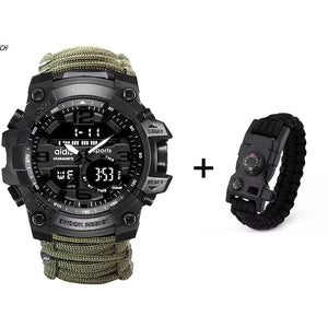 LED Military Sport Watch with Compass