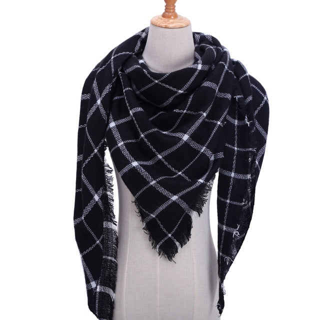 Winter Women Cashmere Scarves Luxury Pashmina