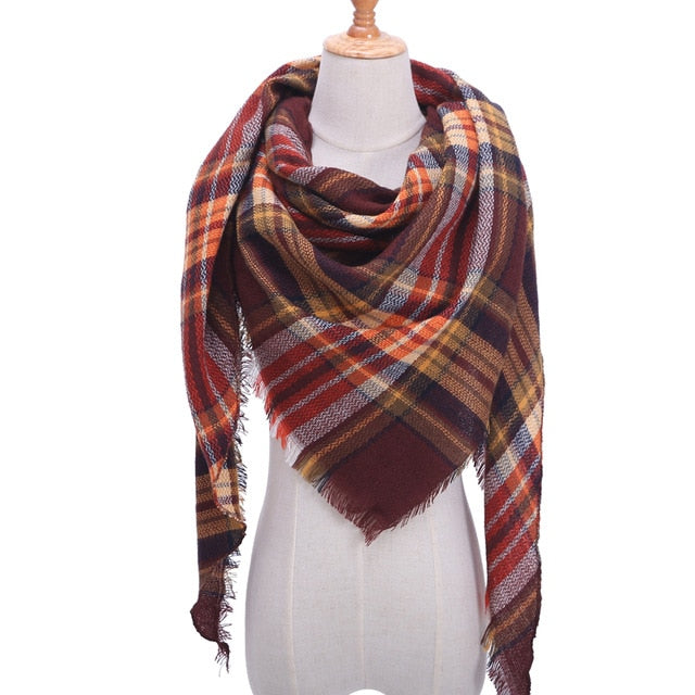 Winter Women Cashmere Scarves Luxury Pashmina