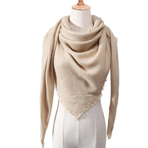 Winter Women Cashmere Scarves Luxury Pashmina