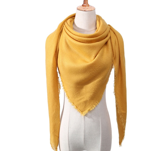 Winter Women Cashmere Scarves Luxury Pashmina