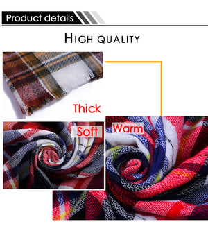 Winter Women Cashmere Scarves Luxury Pashmina